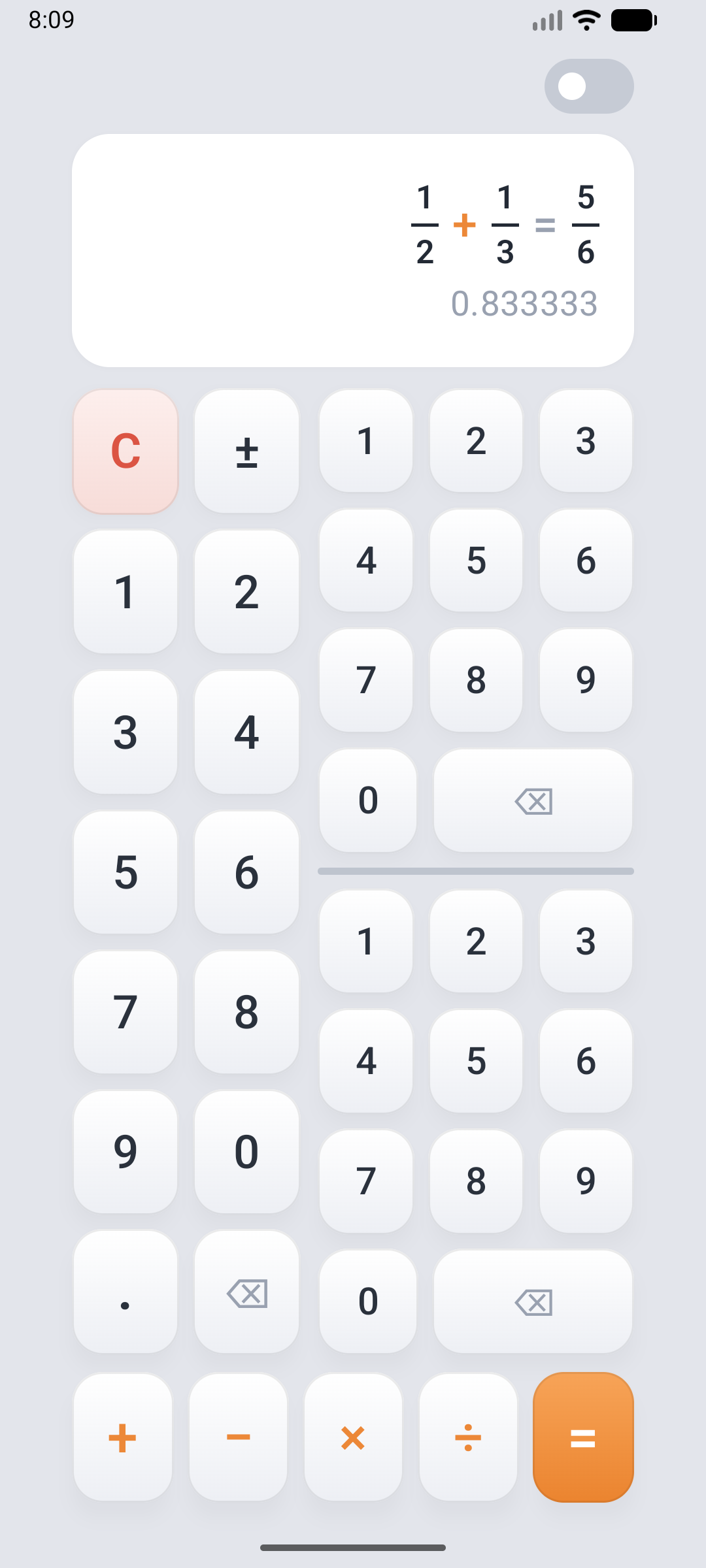 Simple Fraction Calculator screenshot 3